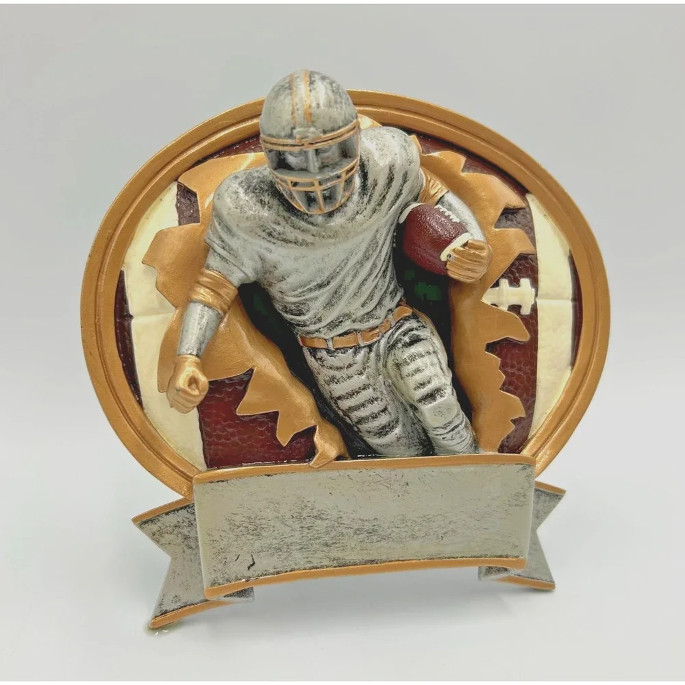 2010 3D Football Burst Trophy Award Wall Plaque RF-501 Resin 6
